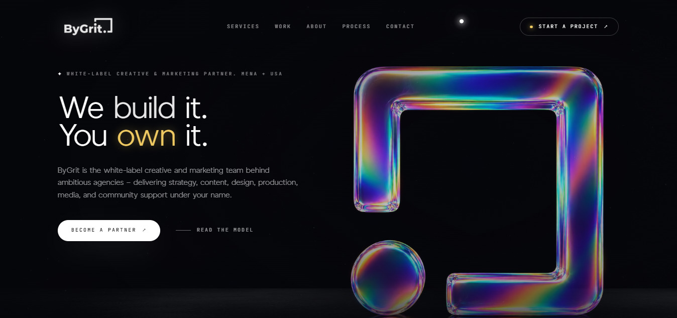 Bygrit product interface