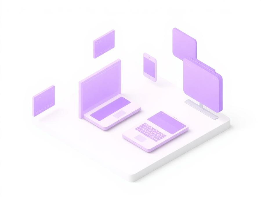 Web Platforms isometric illustration